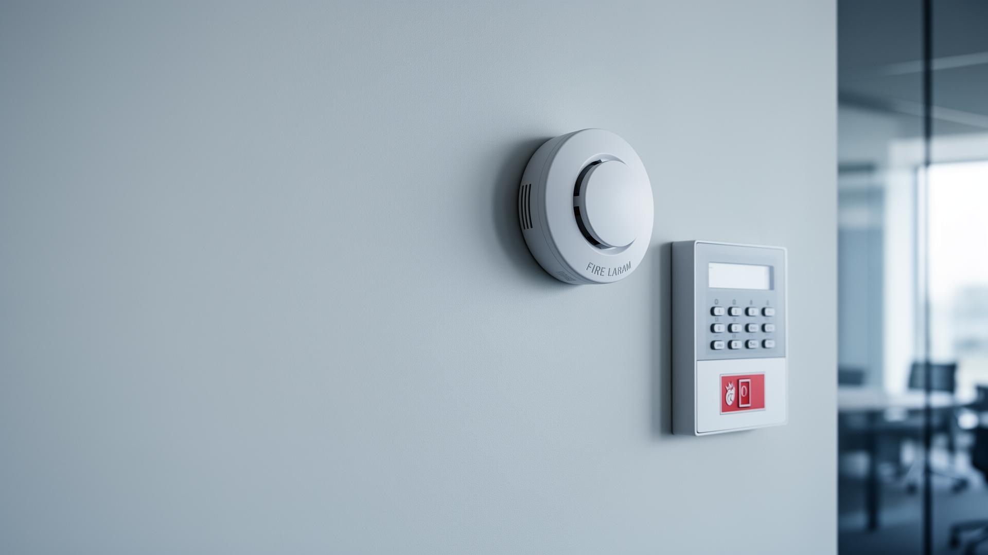 Moderner Rauchmelder und Brandmeldeanlage als Symbol für professionelle Sicherheitstechnik